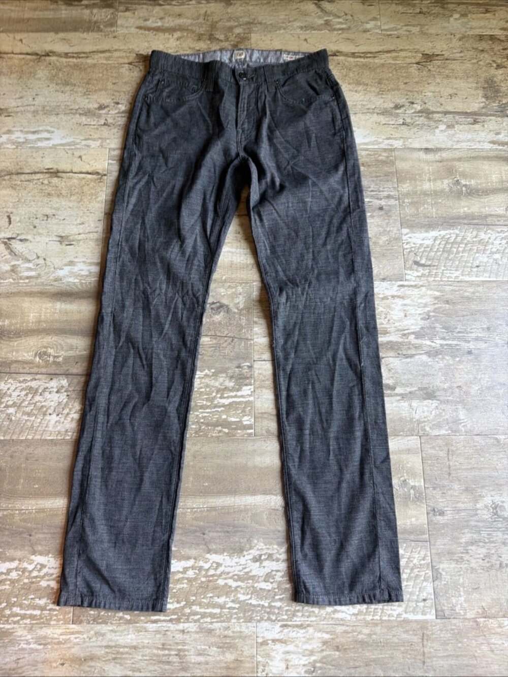 AGAVE DENIM Rocker No11 Classic Taper Pants Gray Made in USA Men’s 30x33